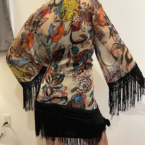 BOHEMIAN FRINGE KIMONO